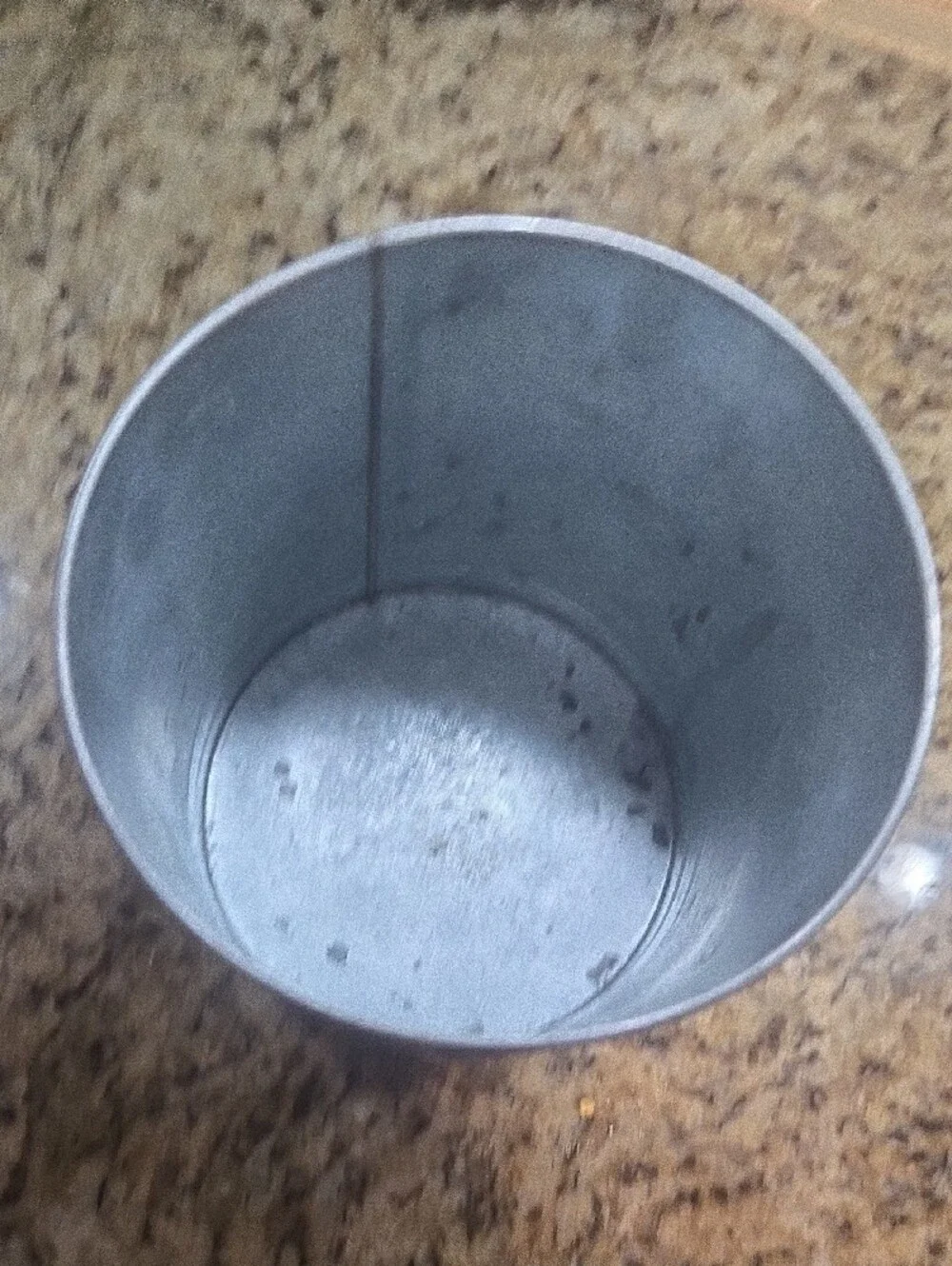 American Atelier Silver & Copper Pet Food Canister
